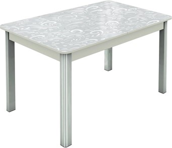 Обеденный раздвижной стол Гамбург исп.2 ноги метал. крашеные №23, Фотопечать (Текстура №26) в Тюмени