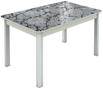 Кухонный стол раскладной Гамбург Мини, ноги метал. крашеные №23 (Exclusive h118/белый) в Тюмени - предосмотр
