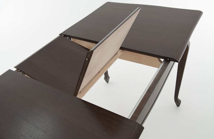 Кухонный стол раздвижной Кабриоль 1200х800, тон 11 (Морилка/Эмаль) в Тюмени - изображение 5