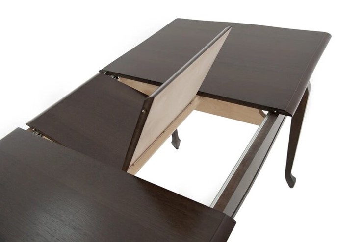 Кухонный стол раздвижной Кабриоль 1200х800, (Тон 7 - Орех тёмный) Морилка/Эмаль в Ишиме - изображение 8