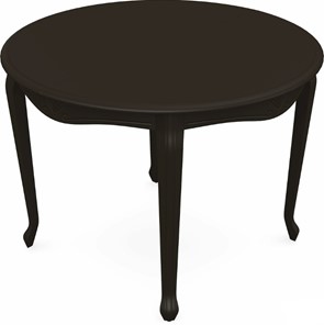 Обеденный раздвижной стол Кабриоль исп. Круг 1250, тон 11 Покраска + патина с прорисовкой (на столешнице) в Тюмени - предосмотр