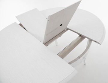 Стол раздвижной Кабриоль исп. Круг 1250, тон 2 Покраска + патина с прорисовкой (на столешнице) в Тюмени - предосмотр 4