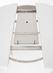 Стол раздвижной Кабриоль исп. Круг 1250, тон 2 Покраска + патина с прорисовкой (на столешнице) в Заводоуковске - предосмотр 5