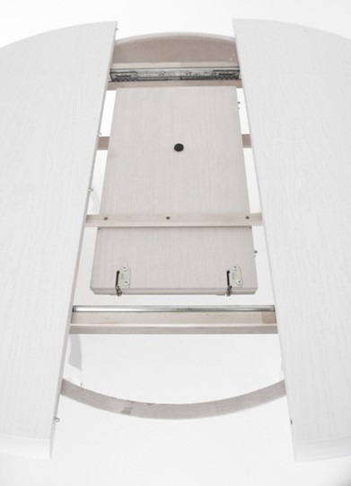 Стол раздвижной Кабриоль исп. Круг 1250, тон 2 Покраска + патина с прорисовкой (на столешнице) в Заводоуковске - изображение 5