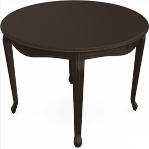 Обеденный раздвижной стол Кабриоль исп. Круг 1250, тон 8 Покраска + патина с прорисовкой (на столешнице) в Тюмени - предосмотр
