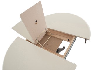 Кухонный раскладной стол Леонардо-1 исп. Круг 1000, тон 11 (Морилка/Эмаль) в Тюмени - предосмотр 6