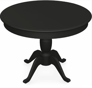 Обеденный раздвижной стол Леонардо-1 исп. Круг 1000, тон 12 Покраска + патина с прорисовкой (на столешнице) в Тюмени - предосмотр