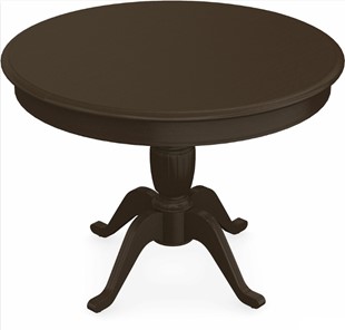 Кухонный стол раздвижной Леонардо-1 исп. Круг 1000, тон 7 Покраска + патина с прорисовкой (на столешнице) в Тюмени