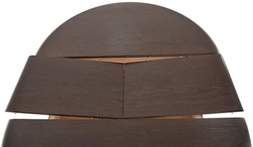 Обеденный раздвижной стол Леонардо-1 исп. Круг 900, тон 2 (Морилка/Эмаль) в Тюмени - предосмотр 5