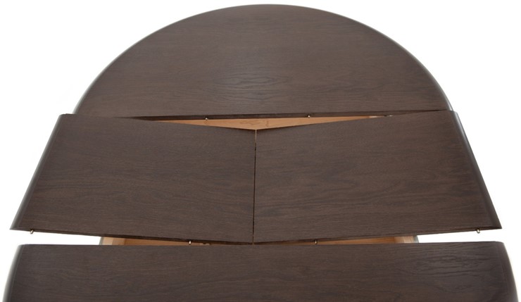 Обеденный раздвижной стол Леонардо-1 исп. Круг 900, тон 2 (Морилка/Эмаль) в Тюмени - изображение 5