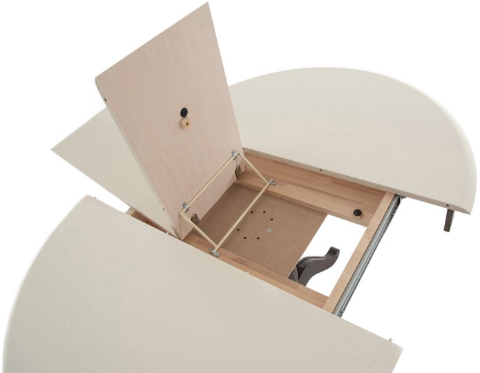 Обеденный раздвижной стол Леонардо-1 исп. Круг 900, тон 2 (Морилка/Эмаль) в Тюмени - изображение 6