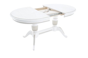Кухонный раскладной стол Леонардо-2 исп. Овал, тон 10 (Морилка/Эмаль) в Тюмени - предосмотр 1