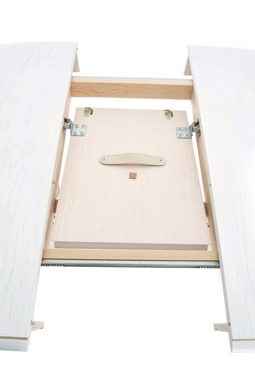 Кухонный раздвижной стол Леонардо-2 исп. Овал, тон 2 (Морилка/Эмаль) в Заводоуковске - изображение 4
