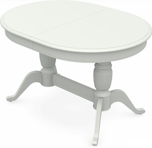 Кухонный раскладной стол Леонардо-2 исп. Овал, тон 9 Покраска + патина (в местах фрезеровки) в Тюмени