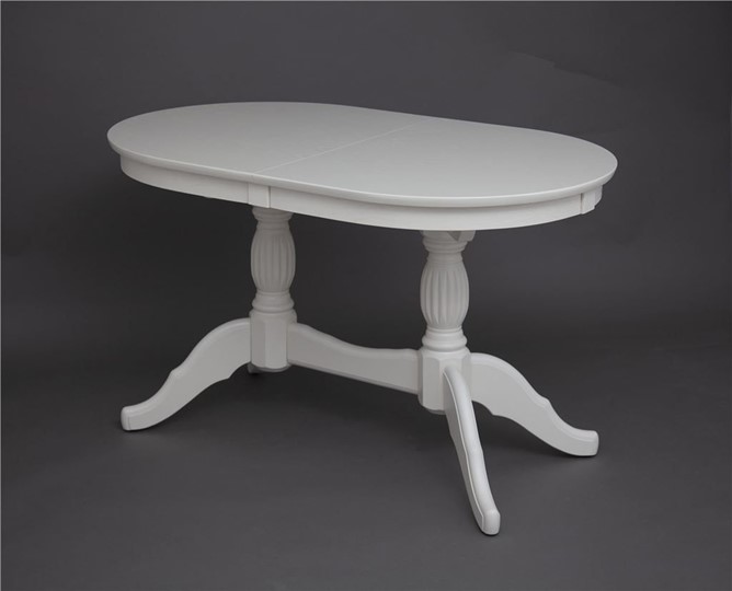 Кухонный стол раскладной Лилия-1300 (слоновая кость) 78,5x82x130+35 в Тюмени - изображение 1
