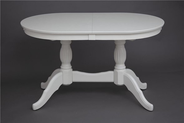 Кухонный стол раскладной Лилия-1300 (слоновая кость) 78,5x82x130+35 в Тюмени - изображение