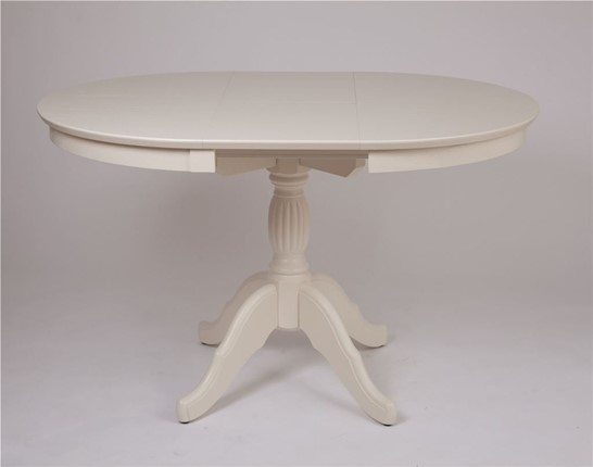 Обеденный раздвижной стол Лилия (слоновая кость) 78,5x82x110+35 в Тюмени - изображение