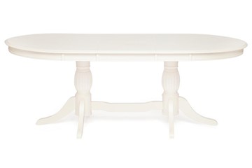 Кухонный стол раздвижной LORENZO (Лоренцо) 160+46x107x76, pure white (402) в Тюмени - предосмотр 1