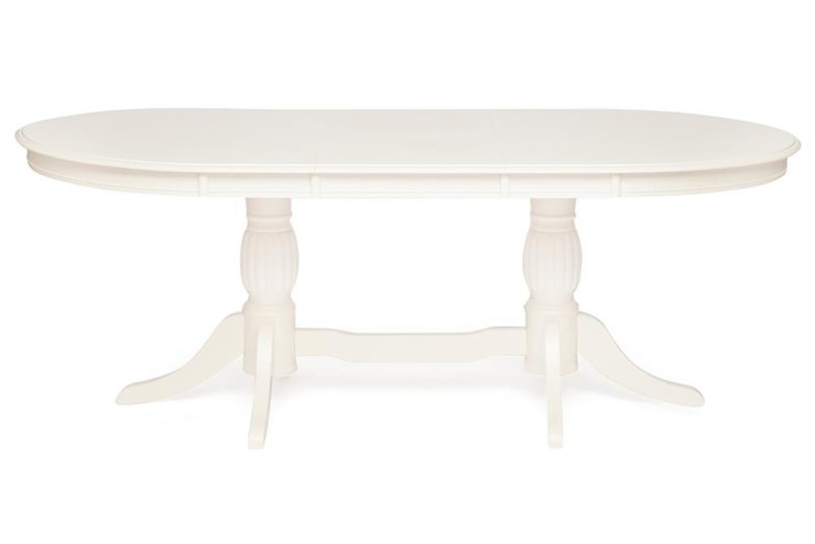 Кухонный стол раздвижной LORENZO (Лоренцо) 160+46x107x76, pure white (402) в Тюмени - изображение 1