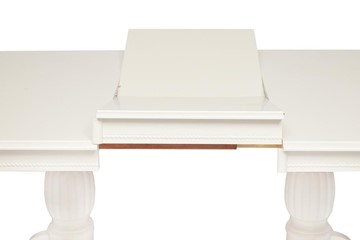 Кухонный стол раздвижной LORENZO (Лоренцо) 160+46x107x76, pure white (402) в Тюмени - предосмотр 6