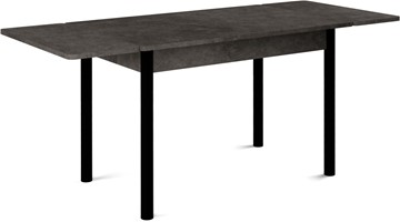 Обеденный раздвижной стол Милан-2 EVO, ноги черные, серый камень в Заводоуковске - предосмотр 1