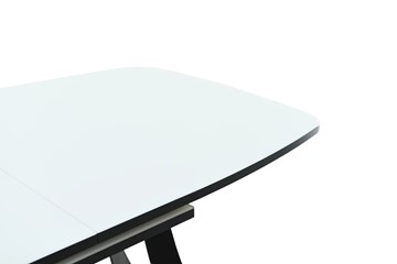 Кухонный стол раскладной Милан Стекло Opti (Белое) в Тюмени - предосмотр 11