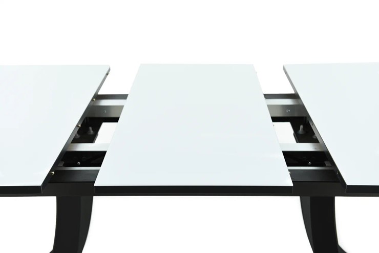 Кухонный стол раскладной Милан Стекло Opti (Белое) в Тюмени - изображение 12