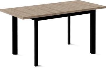 Кухонный стол раскладной Нагано-1L (ноги черные, дуб каньон) в Заводоуковске - предосмотр 1