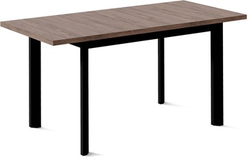 Кухонный стол раздвижной Нагано-1L (ноги черные, дуб табако) в Заводоуковске - предосмотр 1