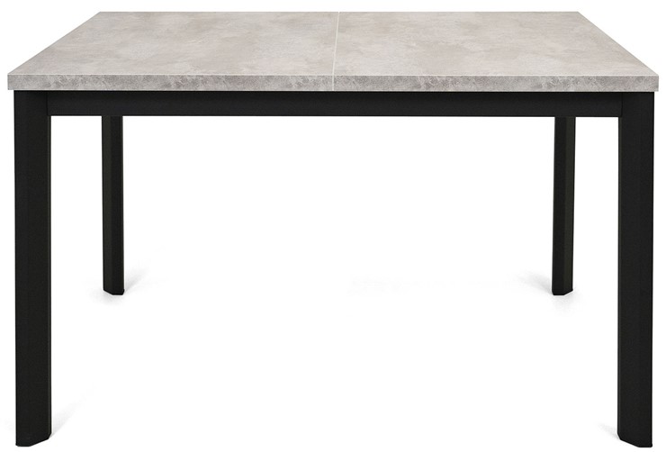 Обеденный раздвижной стол Нагано-3L (ноги черные, светлый цемент) в Тюмени - изображение 1