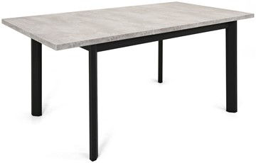 Обеденный раздвижной стол Нагано-3L (ноги черные, светлый цемент) в Тюмени - предосмотр 3