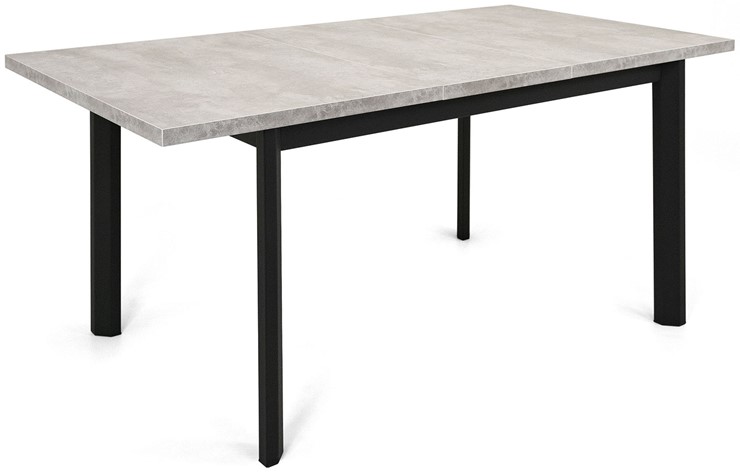 Обеденный раздвижной стол Нагано-3L (ноги черные, светлый цемент) в Тюмени - изображение 3
