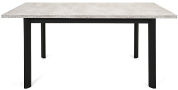 Обеденный раздвижной стол Нагано-3L (ноги черные, светлый цемент) в Заводоуковске - предосмотр 4