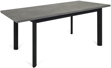 Обеденный раздвижной стол Нагано-3L (ноги черные, серый камень) в Заводоуковске - предосмотр 3