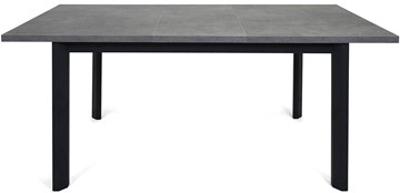 Обеденный раздвижной стол Нагано-3L (ноги черные, серый камень) в Тюмени - предосмотр 4