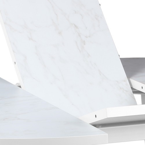 Кухонный стол раскладной Опера, СРП С-041, мрамор синоп в Тюмени - изображение 2