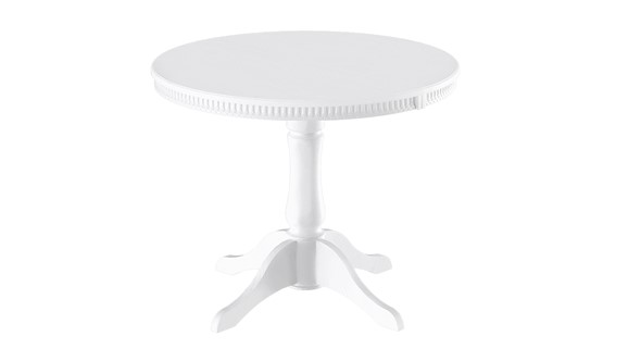 Кухонный стол раздвижной Орландо Т1, цвет Белый матовый (Б-111.02.1) в Тюмени - изображение