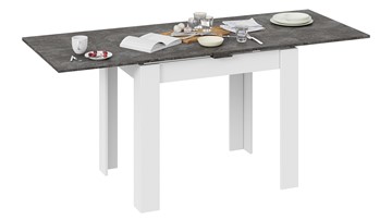 Кухонный стол раскладной Промо тип 3 (Белый/Ателье темный) в Ишиме - предосмотр 3