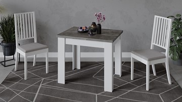 Кухонный стол раскладной Промо тип 3 (Белый/Ателье темный) в Ишиме - предосмотр 5