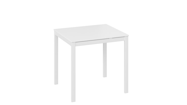 Кухонный стол раскладной Слайд тип 1 (Белый матовый, Белый) в Заводоуковске - изображение 2