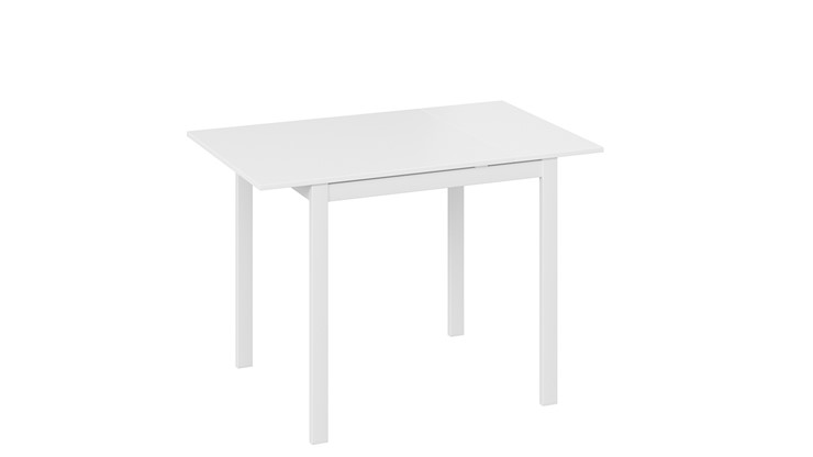 Кухонный стол раскладной Слайд тип 1 (Белый матовый, Белый) в Заводоуковске - изображение 3