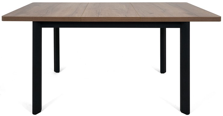 Кухонный стол раскладной Токио-1L (ноги металлические черные, дуб табако) в Тюмени - изображение 4