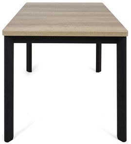 Кухонный стол раскладной Токио-2L (ноги металлические черные, дуб каньон) в Тюмени - предосмотр 2