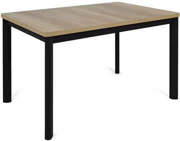 Кухонный стол раскладной Токио-2L (ноги металлические черные, дуб каньон) в Заводоуковске - предосмотр