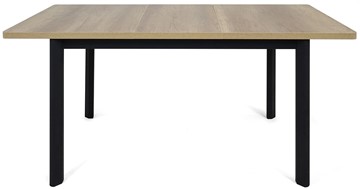 Кухонный стол раскладной Токио-2L (ноги металлические черные, дуб каньон) в Заводоуковске - предосмотр 4
