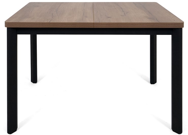 Обеденный раздвижной стол Токио-3L (ноги металлические черные, дуб табакко) в Тюмени - изображение 1