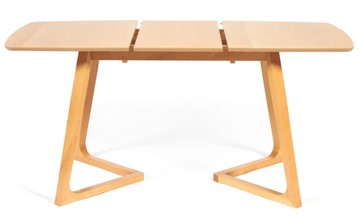 Кухонный стол раздвижной VAKU (Ваку) бук/мдф 80x120+40x75, Натуральный бук арт.13987 в Тюмени - предосмотр 3