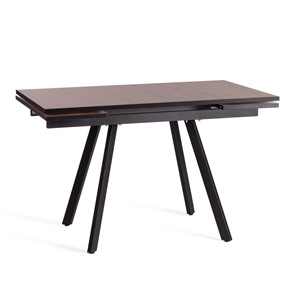 Обеденный раздвижной стол VIGO ЛДСП/HPL/металл,120x80x30х30х75 см, Дуб Вотан/чёрный арт.20622 в Ишиме