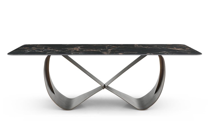 Обеденный стол DT9305FCI (240) черный керамика/бронзовый в Заводоуковске - изображение 1