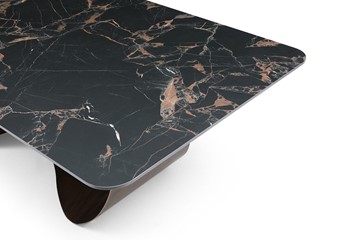 Обеденный стол DT9305FCI (240) черный керамика/бронзовый в Заводоуковске - предосмотр 4